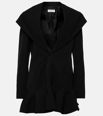 Vestido corto de lana con capucha | Alaïa