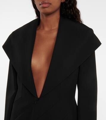 Vestido corto de lana con capucha | Alaïa