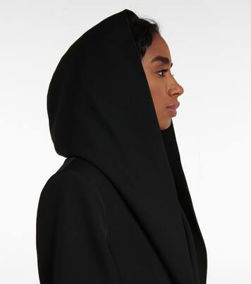 Vestido corto de lana con capucha | Alaïa