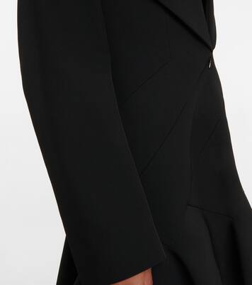 Vestido corto de lana con capucha | Alaïa