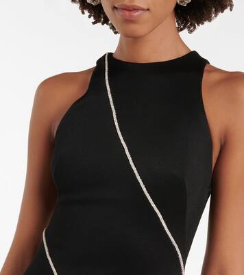 Verzierte Robe aus Jersey | Galvan