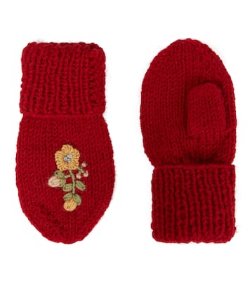 Fäustlinge Petral aus einem Wollgemisch | Caramel