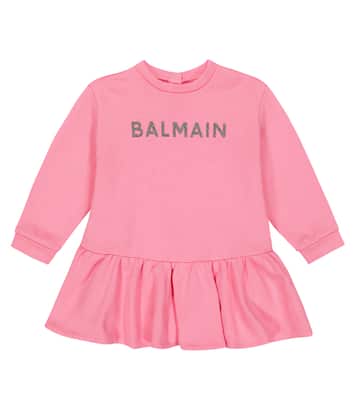 Baby Kleid aus Baumwolle | Balmain Kids