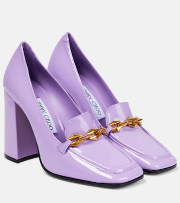 Loafer-Pumps Diamond Tilda 100 aus Lackleder | Jimmy Choo