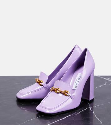 Loafer-Pumps Diamond Tilda 100 aus Lackleder | Jimmy Choo