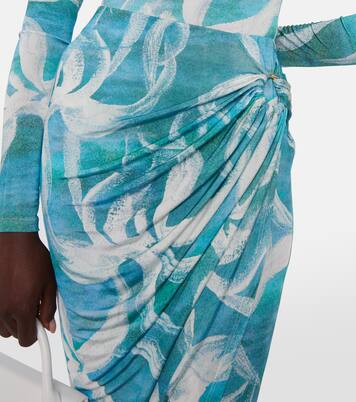Coastline printed midi skirt | Louisa Ballou