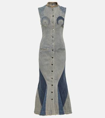 Abito midi All Over Moon di jeans | Marine Serre