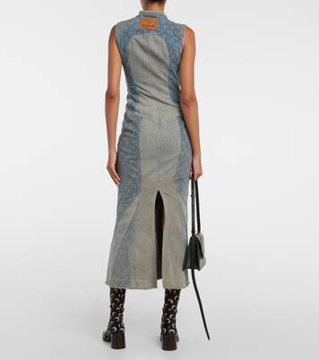 Abito midi All Over Moon di jeans | Marine Serre