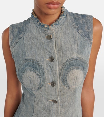 Abito midi All Over Moon di jeans | Marine Serre