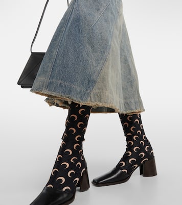 Abito midi All Over Moon di jeans | Marine Serre