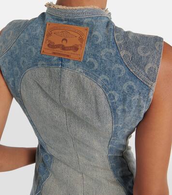 Abito midi All Over Moon di jeans | Marine Serre