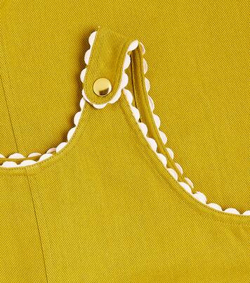 Elena embroidered cotton canvas playsuit | Louise Misha