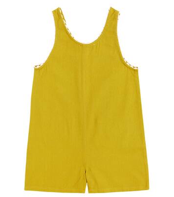 Elena embroidered cotton canvas playsuit | Louise Misha