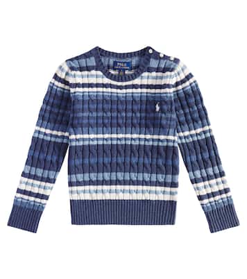 Striped cotton sweater | Polo Ralph Lauren Kids