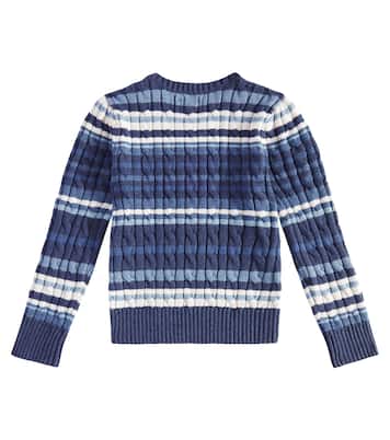 Striped cotton sweater | Polo Ralph Lauren Kids