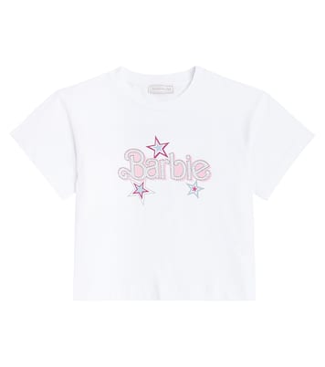 x Barbie® cotton-blend jersey T-shirt | Monnalisa