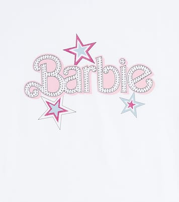 x Barbie® cotton-blend jersey T-shirt | Monnalisa