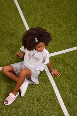 x Barbie® cotton-blend jersey T-shirt | Monnalisa