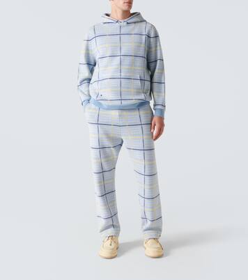 Rain tartan cashmere sweatpants | God's True Cashmere