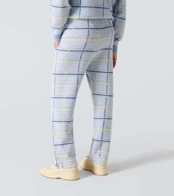 Rain tartan cashmere sweatpants | God's True Cashmere