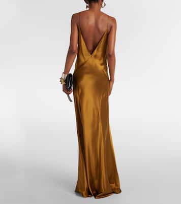 Satin maxi dress | Saint Laurent