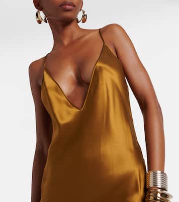Satin maxi dress | Saint Laurent