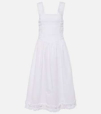 Robe midi en coton | Ganni