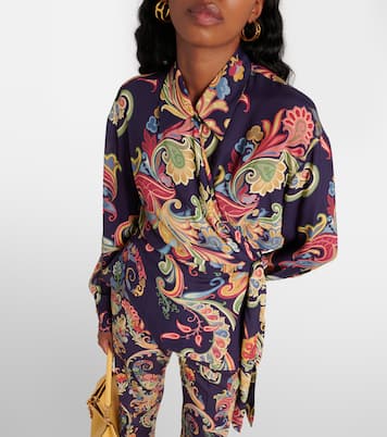 Bedrucktes Wickeltop | Etro