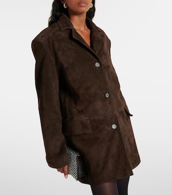 Oversize-Jacke aus Veloursleder | Magda Butrym