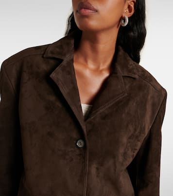 Oversize-Jacke aus Veloursleder | Magda Butrym