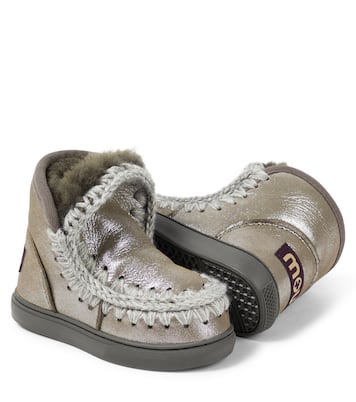 Botines de piel con forro de borrego | Mou Kids