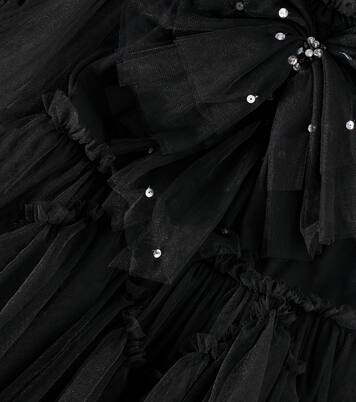 Darkest Night bow-detail tulle dress | Tutu Du Monde
