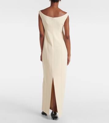 Robe longue à encolure bardot | Toteme