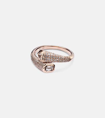 Bague en or rose 18 ct et diamants | Shay Jewelry