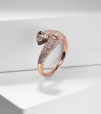 Bague en or rose 18 ct et diamants | Shay Jewelry