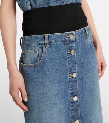 Falda larga de denim | Alaïa
