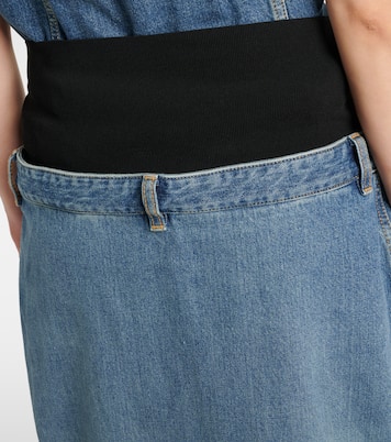 Falda larga de denim | Alaïa