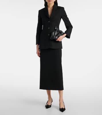 Pumps Premiere 50 aus Veloursleder mit Leder | Aquazzura