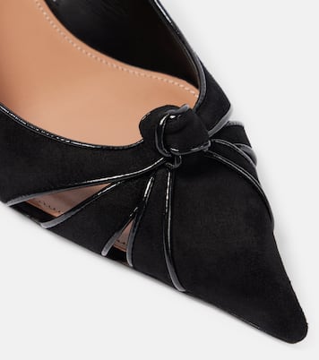 Pumps Premiere 50 aus Veloursleder mit Leder | Aquazzura