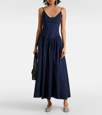 Dena cotton midi dress  | Staud