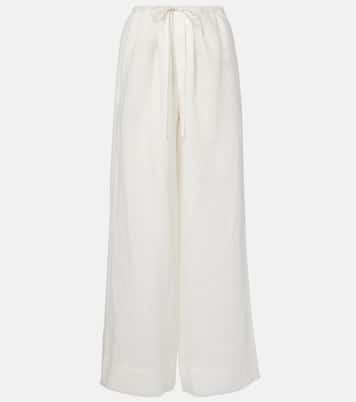 Pantalon ample Rosalia à taille mi-haute | SIR