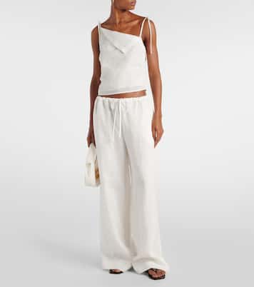 Pantalon ample Rosalia à taille mi-haute | SIR