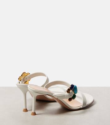 70 embellished leather mules | Gianvito Rossi