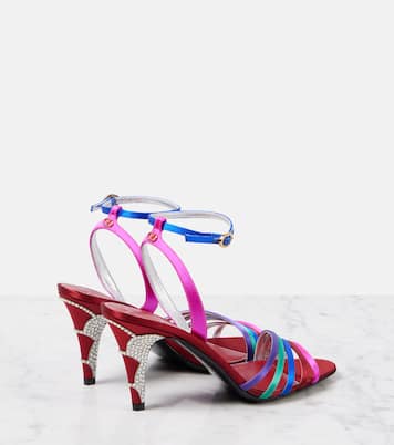 Ladycrush embellished leather sandals | Valentino Garavani