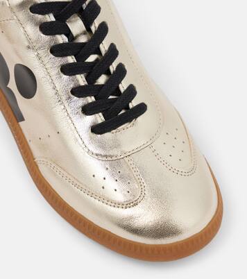 Kaycee metallic-leather sneakers | Isabel Marant