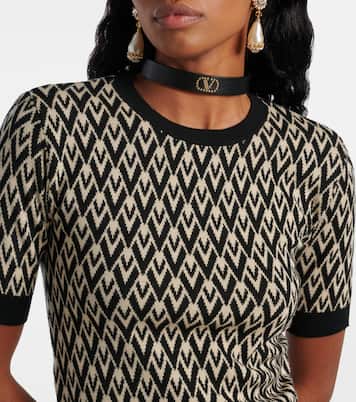 Gargantilla VLogo Signature de piel | Valentino Garavani