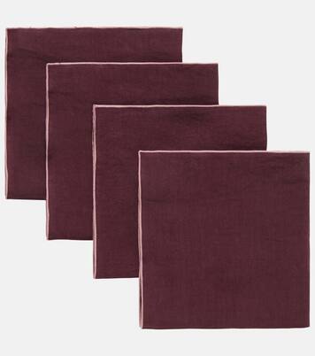 Set de 4 serviettes de table en lin | Once Milano