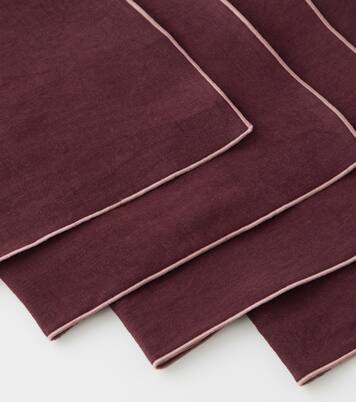 Set de 4 serviettes de table en lin | Once Milano