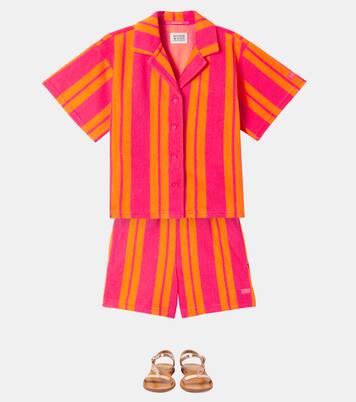 Striped cotton-blend terry shorts  | Scotch & Soda Kids