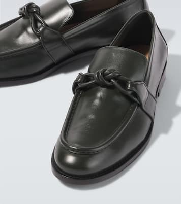 Astaire leather loafers | Bottega Veneta